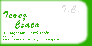 terez csato business card